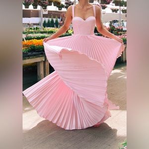 CUSTOM Baby Pink Prom Dress Size 0-2!